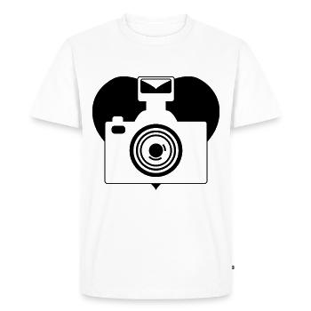 Photographie photographique Photographe photographe photographe - T-shirt Premium bio Homme - blanc - Devant - Nico (187cm)