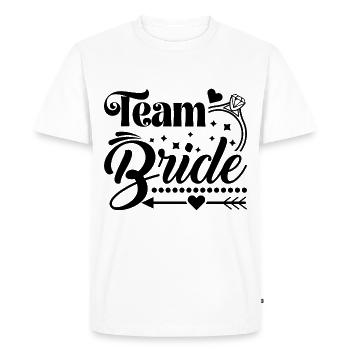 Team Bride Bachelor Party Wedding Party - Men's Premium Organic T-Shirt - white - Front - Nico (187cm)