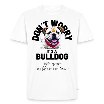 Bulldog Bulldog Bulldogs - T-shirt Premium bio Homme - blanc - Devant - Nico (187cm)