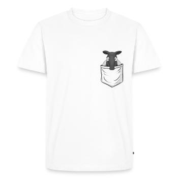 Tapir Fan Art Shabracken-Tapir Dans votre poche - T-shirt Premium bio Homme - blanc - Devant - Nico (187cm)