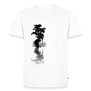 bald_cypress_ - Men's Premium Organic T-Shirt - white - Front - Nico (187cm)