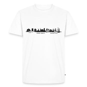 BREMEN OHZ WORPSWEDE - T-shirt Premium bio Homme - blanc - Devant - Nico (187cm)