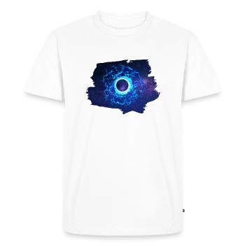 Trou Noir - Astronomie - T-shirt Premium bio Homme - blanc - Devant - Nico (187cm)