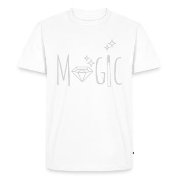 Magic - magic - spell - magician - Men's Premium Organic T-Shirt - white - Front - Nico (187cm)