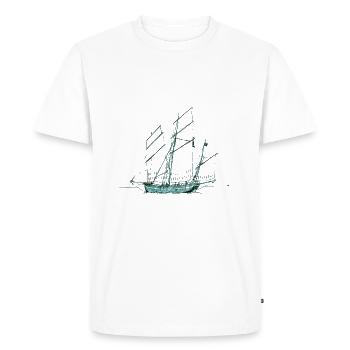 Grayhound Lugger - T-shirt Premium bio Homme - blanc - Devant - Nico (187cm)