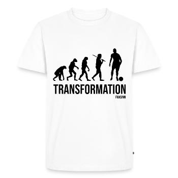 Soccer - Men's Premium Organic T-Shirt - white - Front - Nico (187cm)