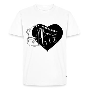 Bus Bus Driver School Bus Bus Bus Driver - Men's Premium Organic T-Shirt - white - Front - Nico (187cm)