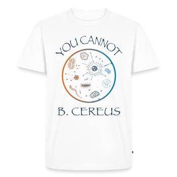 Biology Microbiology Bacteria Teacher T-Shirt - Men's Premium Organic T-Shirt - white - Front - Nico (187cm)