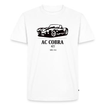 Cadeau American Dream Cars Shelby AC Cobra - T-shirt Premium bio Homme - blanc - Devant - Nico (187cm)