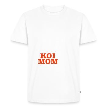 Kois Best Koi Mama ever Koi - Men's Premium Organic T-Shirt - white - Front - Nico (187cm)