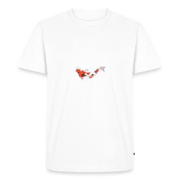Koi breeder funny koi saying kois - Men's Premium Organic T-Shirt - white - Front - Nico (187cm)