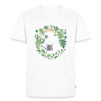 plant lady plants not people plants - Men's Premium Organic T-Shirt - white - Front - Nico (187cm)