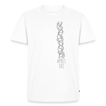 Skiing Funny Après Ski party - Men's Premium Organic T-Shirt - white - Front - Nico (187cm)
