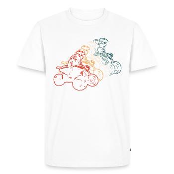 Cool Quad ATV Enthusiasts Quad Racers - T-shirt Premium bio Homme - blanc - Devant - Nico (187cm)