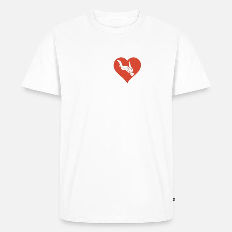Lustiger Fallschirmspringer-Spruch Skydiver - Männer Premium Bio T-Shirt - undefined