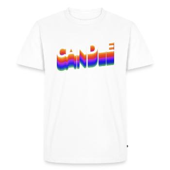 Crazy Candle Guy Funny Candle Making - T-shirt Premium bio Homme - blanc - Devant - Nico (187cm)