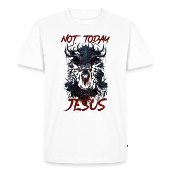 Esthétique gothique Occulte Grunge Emo Punk Satanique - T-shirt Premium bio Homme - blanc - Devant - Nico (187cm)