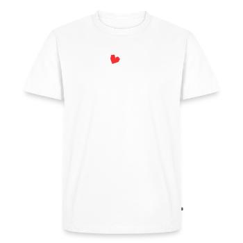 Husky sibérien mignon Husky sibérien amour - T-shirt Premium bio Homme - blanc - Devant - Nico (187cm)