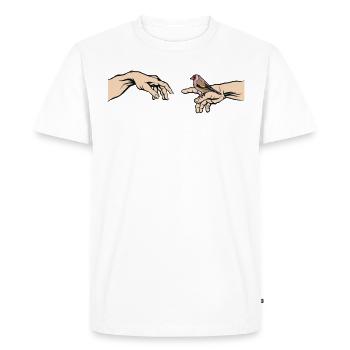 Goldfinch Bird of the Year European goldfinch - Men's Premium Organic T-Shirt - white - Front - Nico (187cm)