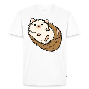Hérisson mignon pour les amoureux des animaux Hérisson - T-shirt Premium bio Homme - blanc - Devant - Nico (187cm)