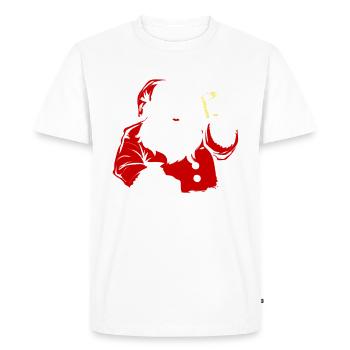 Père Noël du Palatinat dubbeglas Palatinat - T-shirt Premium bio Homme - blanc - Devant - Nico (187cm)