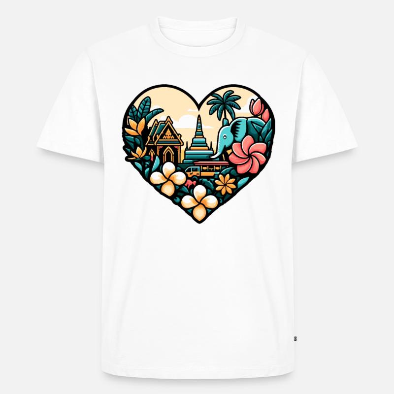Thai-tempel Elefant Bangkok Pagode - Männer Premium Bio T-Shirt - undefined