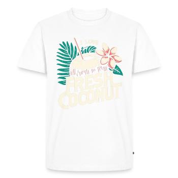 J’adore la noix de fraîche - T-shirt Premium bio Homme - blanc - Devant - Nico (187cm)