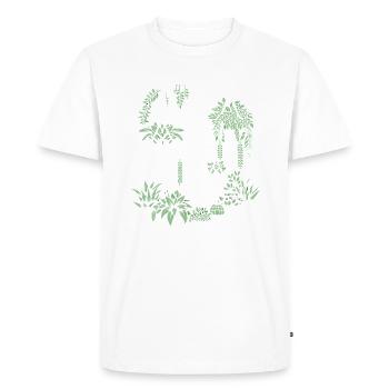 Macrame and plants - Men's Premium Organic T-Shirt - white - Front - Nico (187cm)