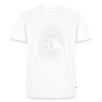 Poodle Fingerprint Creative Poodle - Men's Premium Organic T-Shirt - white - Front - Nico (187cm)