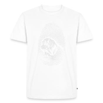Spaniel Fingerprint Creative Spaniel - Men's Premium Organic T-Shirt - white - Front - Nico (187cm)
