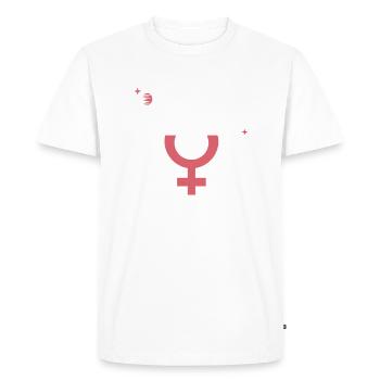 Occupy Patriarchy : l’autonomisation féministe - T-shirt Premium bio Homme - blanc - Devant - Nico (187cm)