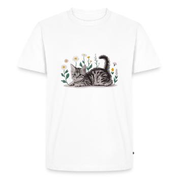 Equal Rights Or I Bites Feminist - Men's Premium Organic T-Shirt - white - Front - Nico (187cm)