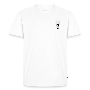 Forever young sunscreen - T-shirt Premium bio Homme - blanc - Devant - Nico (187cm)