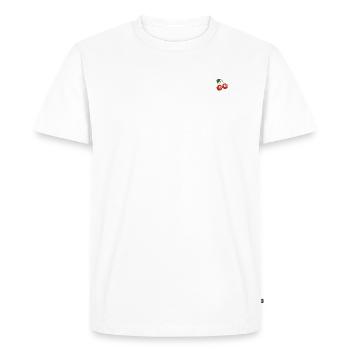 Cherry Hustle - T-shirt Premium bio Homme - blanc - Devant - Nico (187cm)