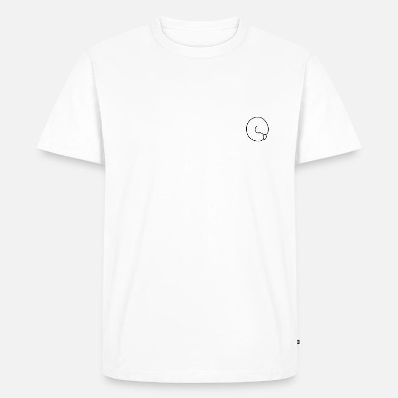 Kacknase - Männer Premium Bio T-Shirt - Weiß