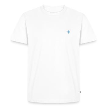 etoile bleue - T-shirt Premium bio Homme - blanc - Devant - Nico (187cm)