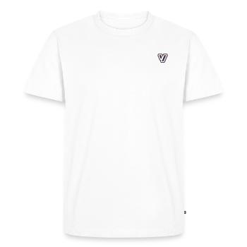 Concevoir - T-shirt Premium bio Homme - blanc - Devant - Nico (187cm)