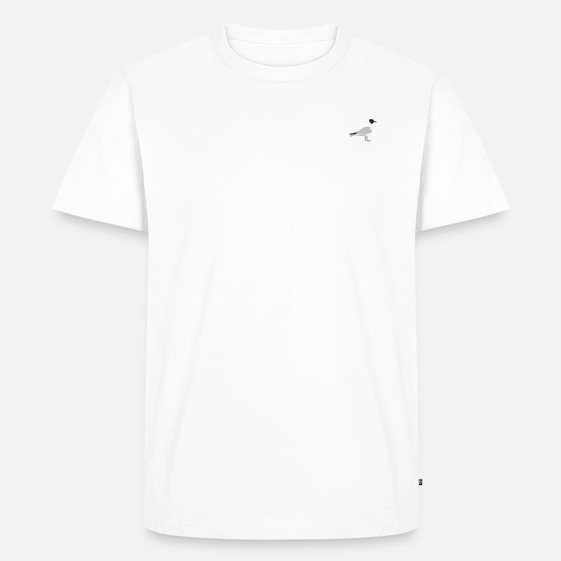 Lachmöwe - Männer Premium Bio T-Shirt - Weiß