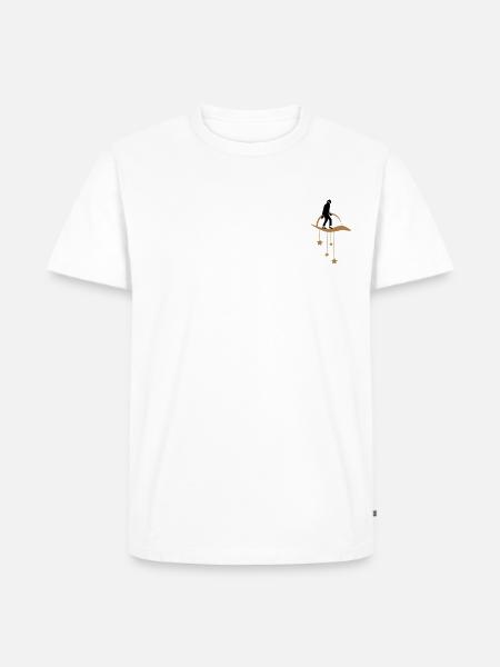 MOONWALK - STARS - Men's Premium Organic T-Shirt - white
