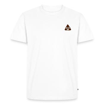 Shit Emoji - T-shirt Premium bio Homme - blanc - Devant - Nico (187cm)