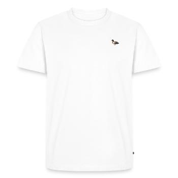 Les CANETONS - Men's Premium Organic T-Shirt - white - Front - Nico (187cm)