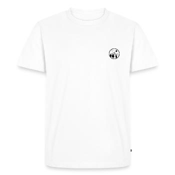 Mountains + Sun + Birds – Mountain Day Japan - Men's Premium Organic T-Shirt - white - Front - Nico (187cm)