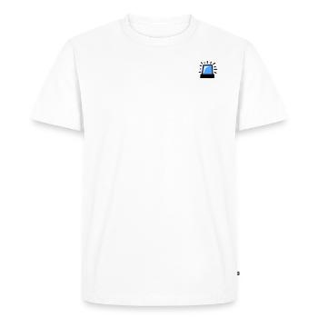 Lumière bleue - T-shirt Premium bio Homme - blanc - Devant - Nico (187cm)