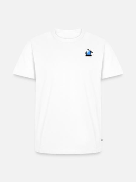 Blue - Men's Premium Organic T-Shirt - white