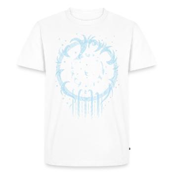 Genki Dama - Men's Premium Organic T-Shirt - white - Front - Nico (187cm)