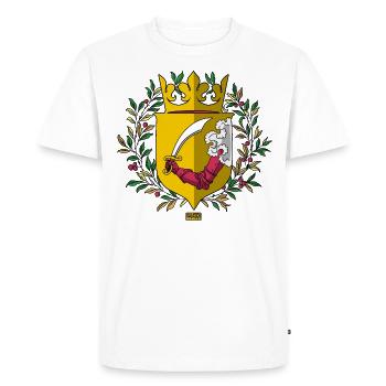 Empire ottoman Bosna i Hercegovina Armoiries 1878 - T-shirt Premium bio Homme - blanc - Devant - Nico (187cm)