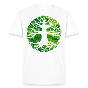 Yggdrasil by Svehen - T-shirt Premium bio Homme - blanc - Devant - Nico (187cm)