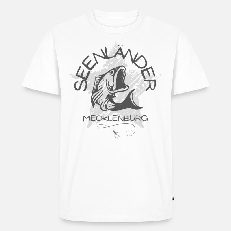 Seenländer - Männer Premium Bio T-Shirt - Weiß
