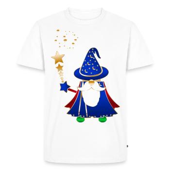 Assistant Wizzy - T-shirt Premium bio Homme - blanc - Devant - Nico (187cm)