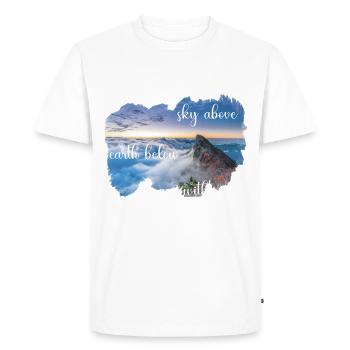 ciel02 - T-shirt Premium bio Homme - blanc - Devant - Nico (187cm)